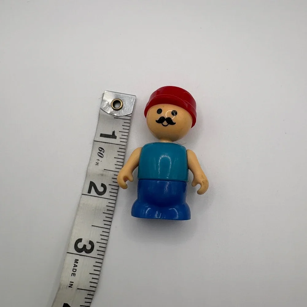 Vintage 1980s Playskool Li'l Playmates Construction Figure (Little People Style)